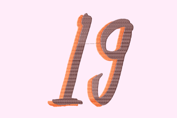 19 Letter Shadowed Embroidery Review