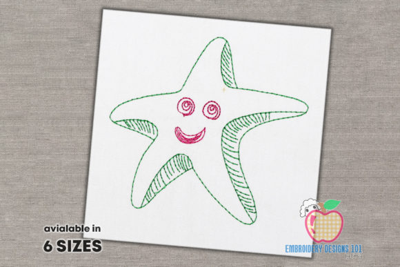 Cartoon Starfish Embroidery Review