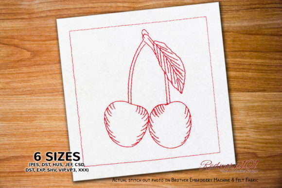 Delicious Cherries Embroidery Review for Apparel