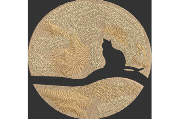 Lonely Cat in the Moonlight Embroidery Review
