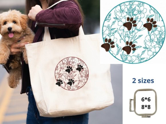 Paw Print Floral Circle Review for Holiday Collections