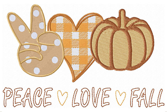 Peace Love Fall Heart and Pumpkin Embroidery Review