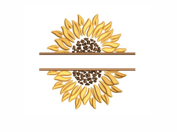 Split Sunflower Embroidery Review for Boutique Apparel